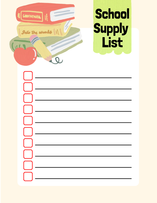 Click the links to view all of the lists by grade level